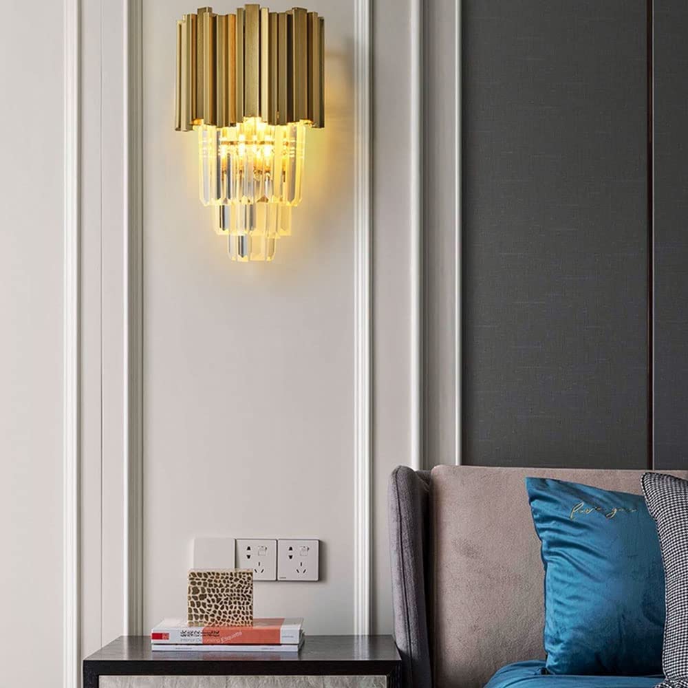 Luxus wandleuchten Nordic Minimalistischen Kristall Wohnzimmer Wandleuchte Hotel Gang Gang Stimmungsvolle Licht Moderne Licht Luxus Studie Leselampe Schlafzimmer Nacht Dekorative Lampe