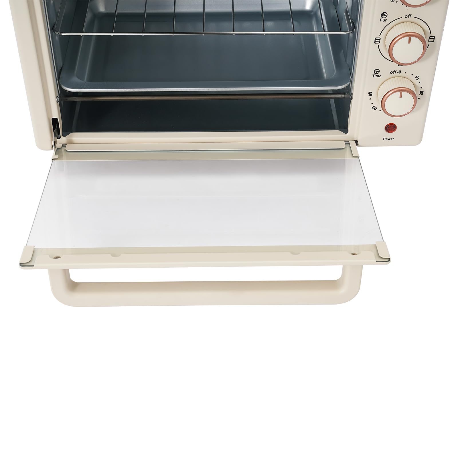 Horno eléctrico 22L minihorno con temperatura ajustable temporizador 60 minutos aire caliente versátil