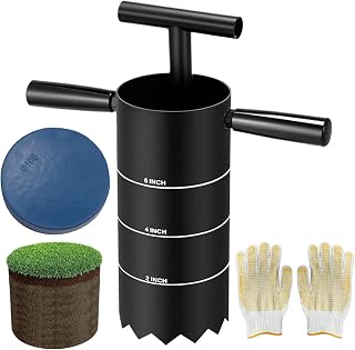 Golf Cutter – Portable Hole Cup Cutter, Detachable Handle Tool, Precision Lawn Excavator, Practice Green Core Remover | Outdoor Backyard Patio Setup for Training and Smooth Turf Cutting