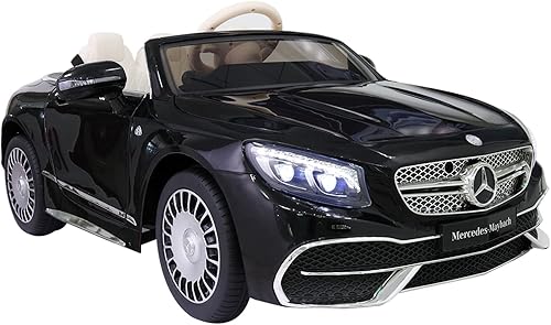 Mercedes-Benz de 12 V con licencia de dos plazas eléctrico para niños con control remoto de 2.4 G Hz, vehículo MP3, música, luces LED, para niños de