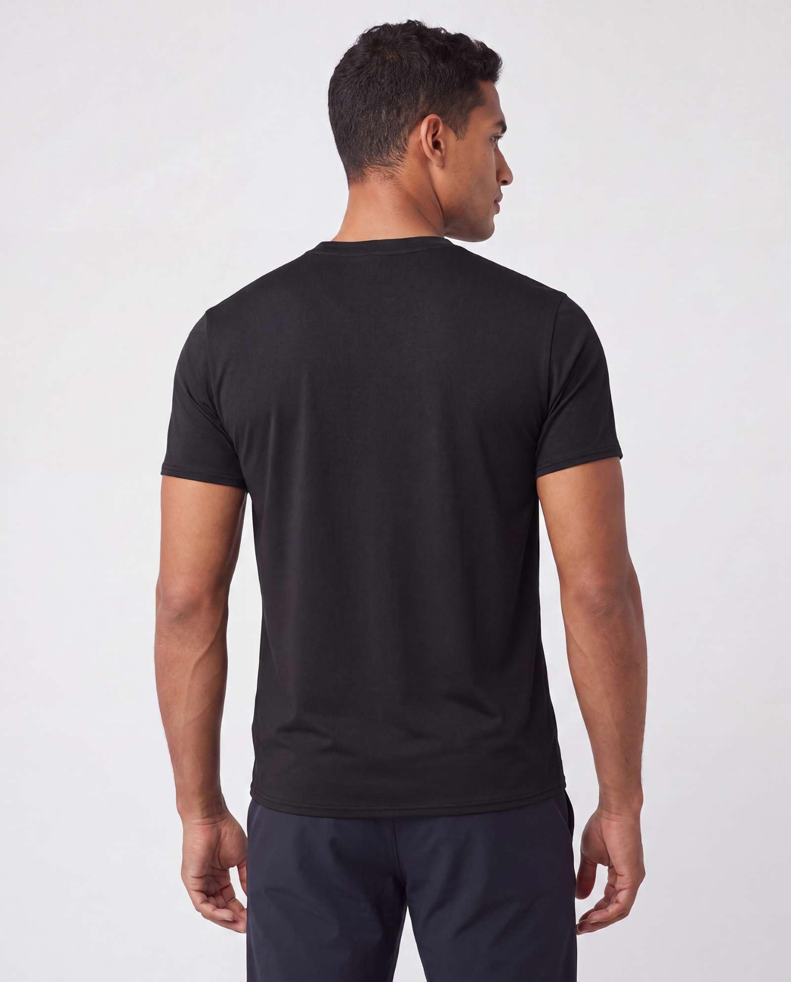 Real Essentials 4 Pack: Men's Dry-Fit Short Sleeve Pocket Crew Performance Athletic T-Shirt (Available in Big & Tall)