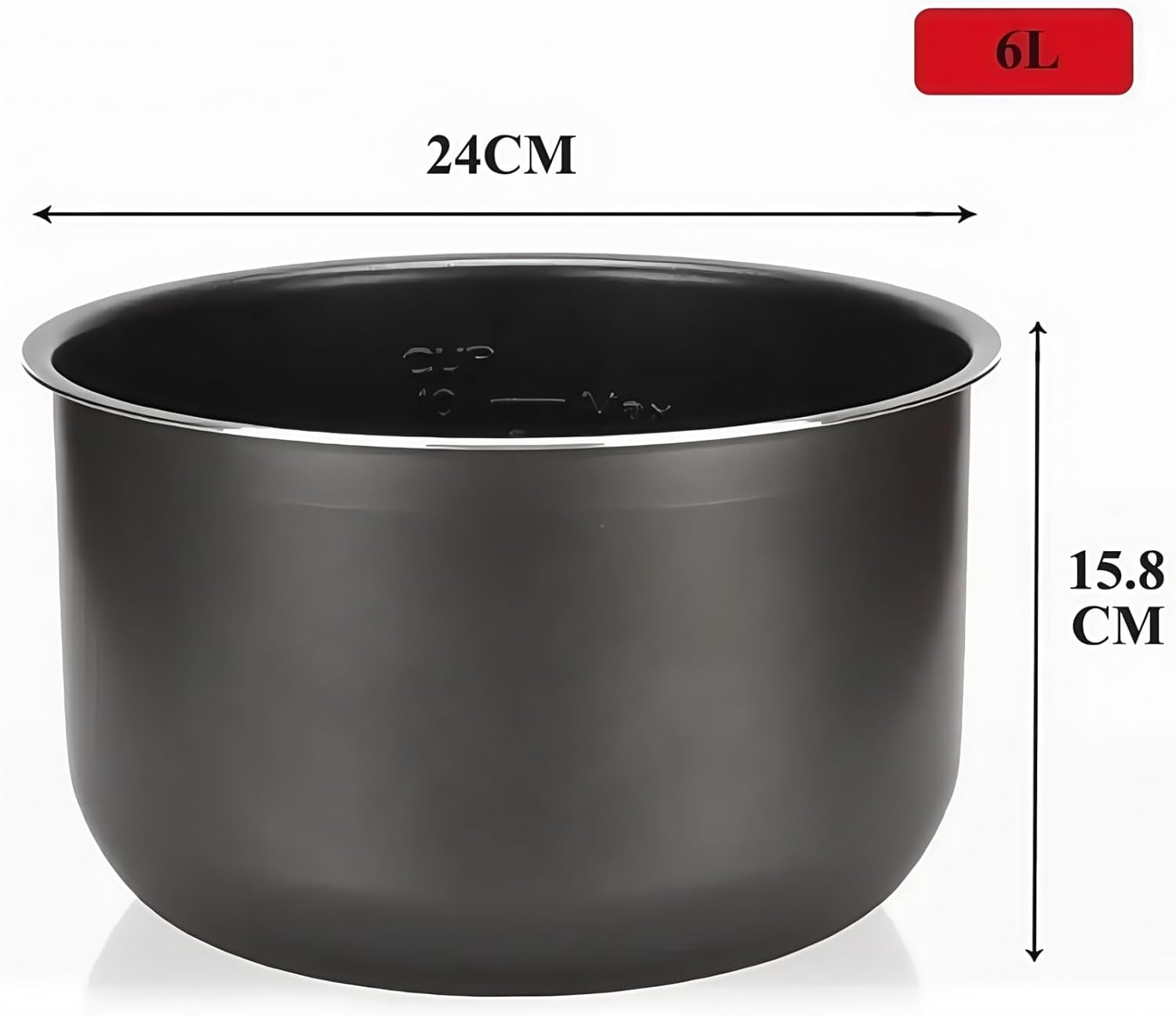 Compatible With Midea Pressure Cooker Liner 6L Nonstick Rice Cooker Bowl Black Crystal Inner Accessories Parts For Cooking