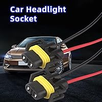 Vista 6 de Kewucn 2 piezas H8/ H9/ H11 adaptador hembra para coche, arnés de cableado, conectores de cable, universal para faros o luces antiniebla, arnés