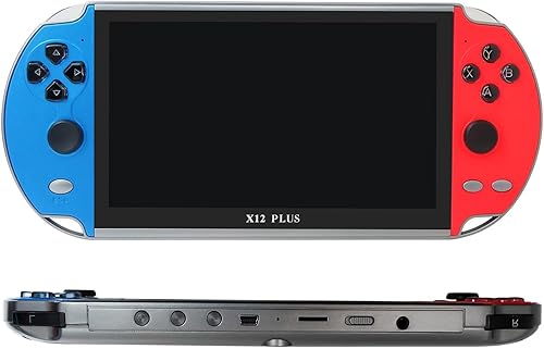 Miniatura 6 de Consola de videojuegos portátil de 7 pulgadas MP5 portátil para X12 Plus, 1000 juegos integrados, 16 GB de memoria, consola de juegos arcade