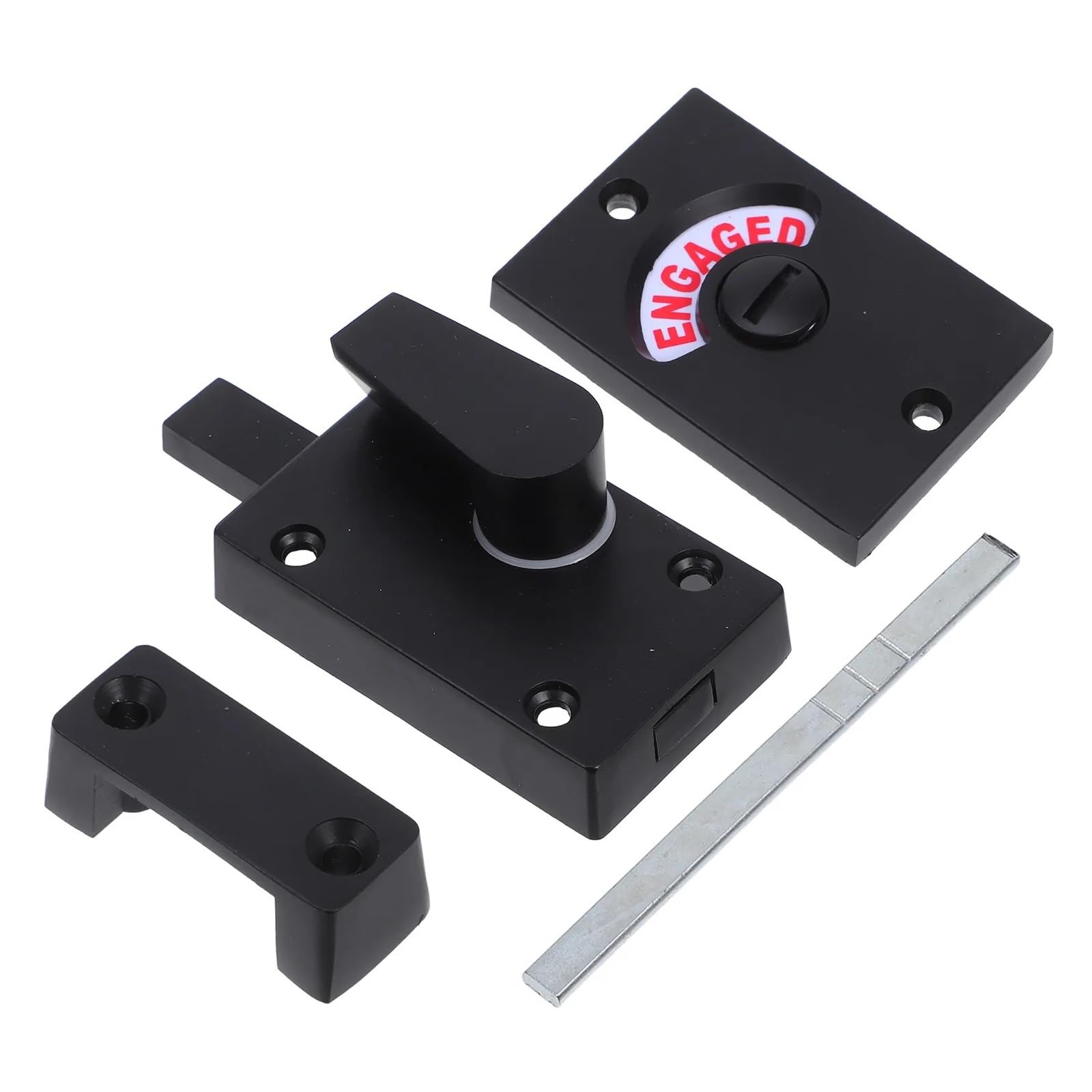 Enwwch One Color 1Set Vacant Occupied Indicator Door Lock Iron Privacy Bolt For Bathroom Toilet Shower Restroom For Public