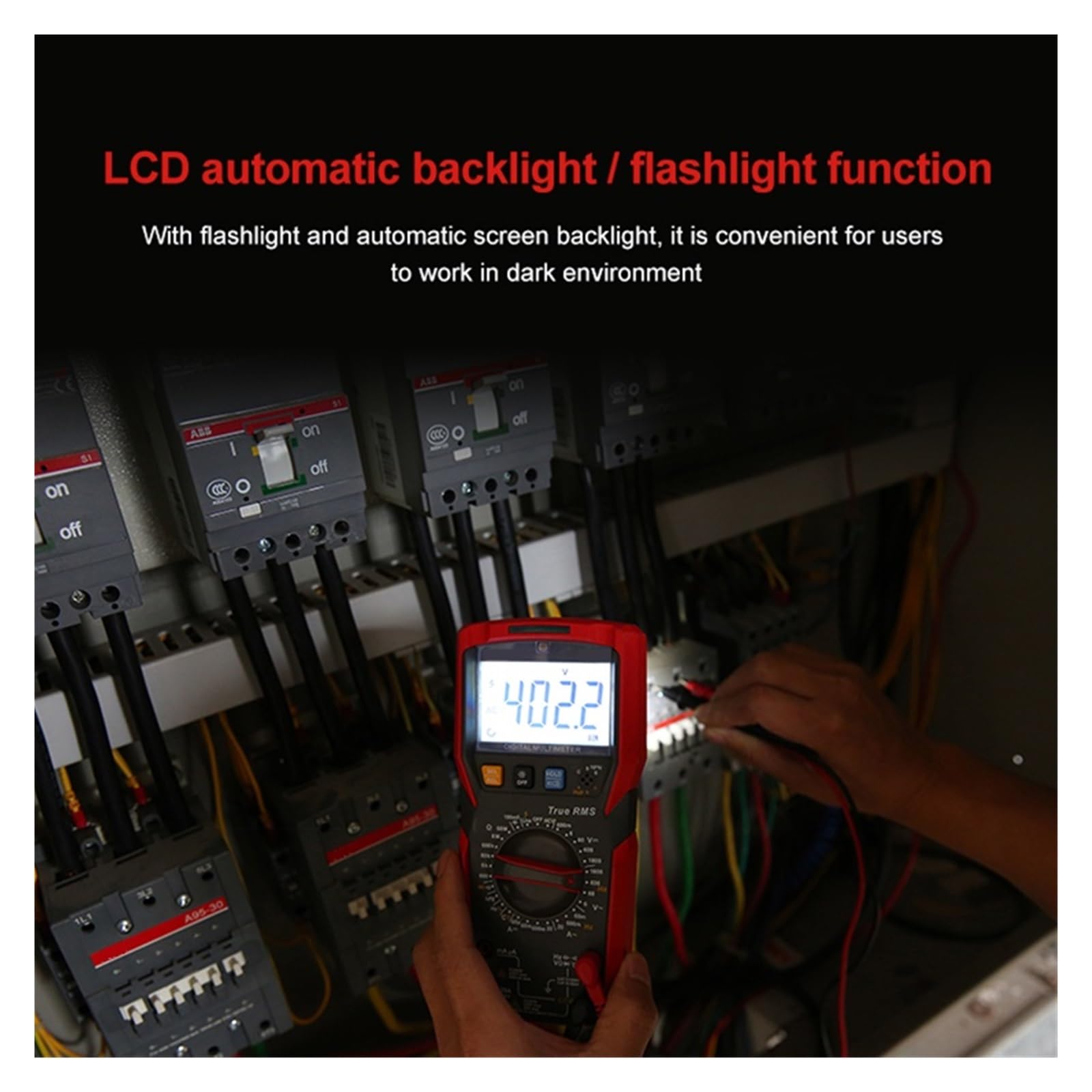 Multimetro Digitale True RMS NCV 20A Tester Di Resistenza Capacitiva Voltmetro Corrente AC DC(89XD)