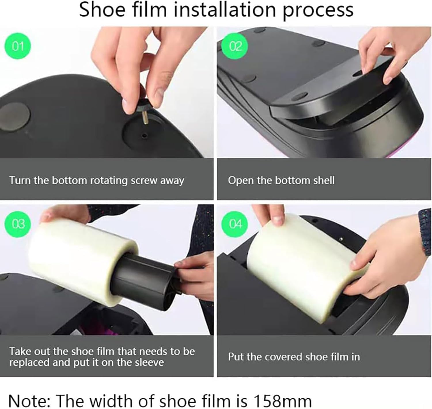 MRKU Dispensador automático de cubrezapatos con Fundas Impermeables Antideslizantes, portátil.
