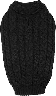 JACK AND VANILLA, Suéter Elegante para Perros, cómodo y Duradero, Ideal para Paseos y Salidas en la Ciudad, Talla S, Color Negro, Modelo 5Th Avenue Dogwalk