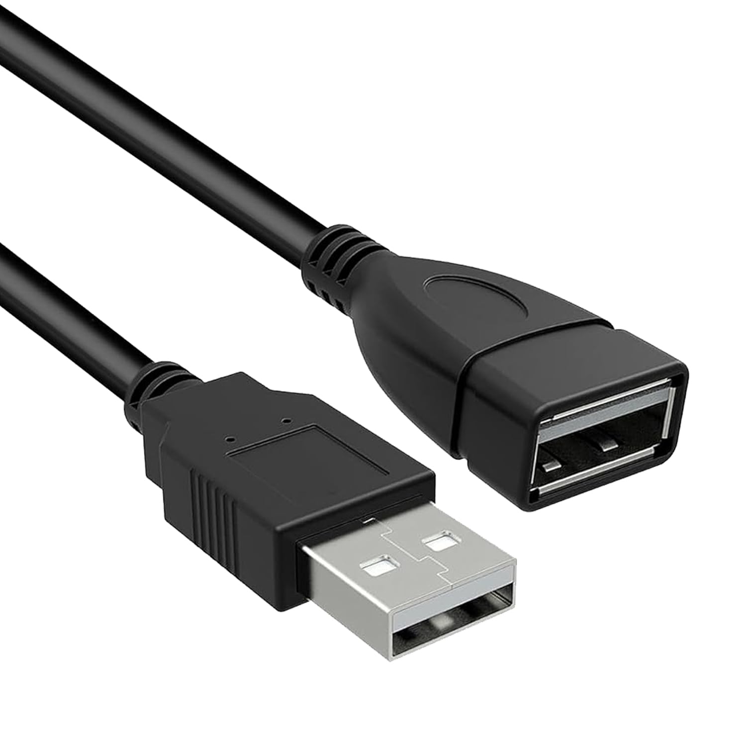 Storite Adjustable Flexible USB 2.0 Male to Female Extension Plug/Socket Adapter Cable - Worlds Shortest USB 2.0 Extension Cable - 30 CM