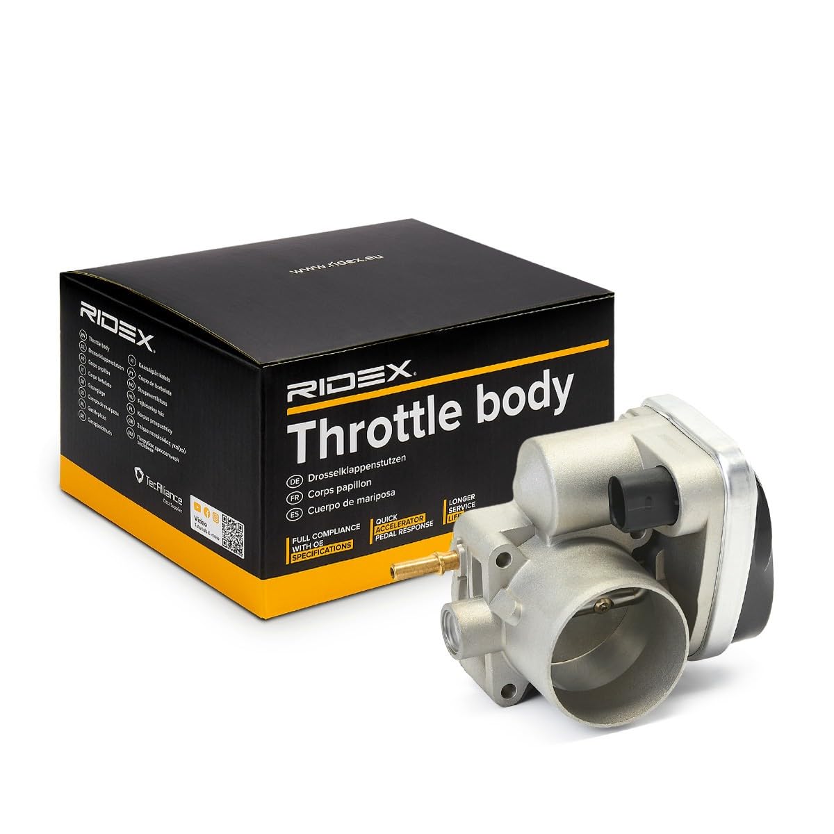 RIDEX Boîtier papillon électronique Compatible avec RENAULT Clio 3 3/5 portes BR0/1, CR0/1 8200171134 8200190230