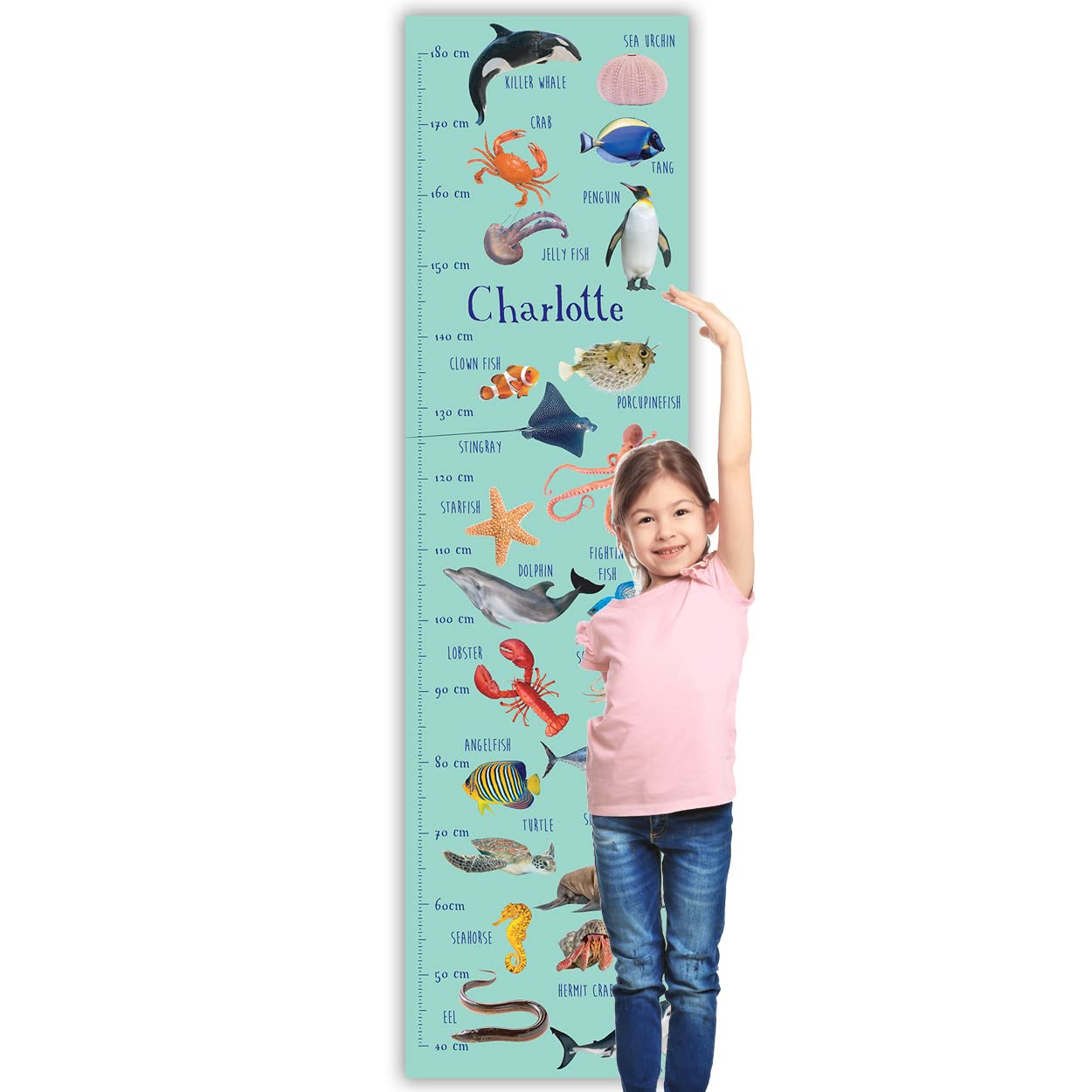 Personalised Kids Height Charts (Sea Creatures) — image 1
