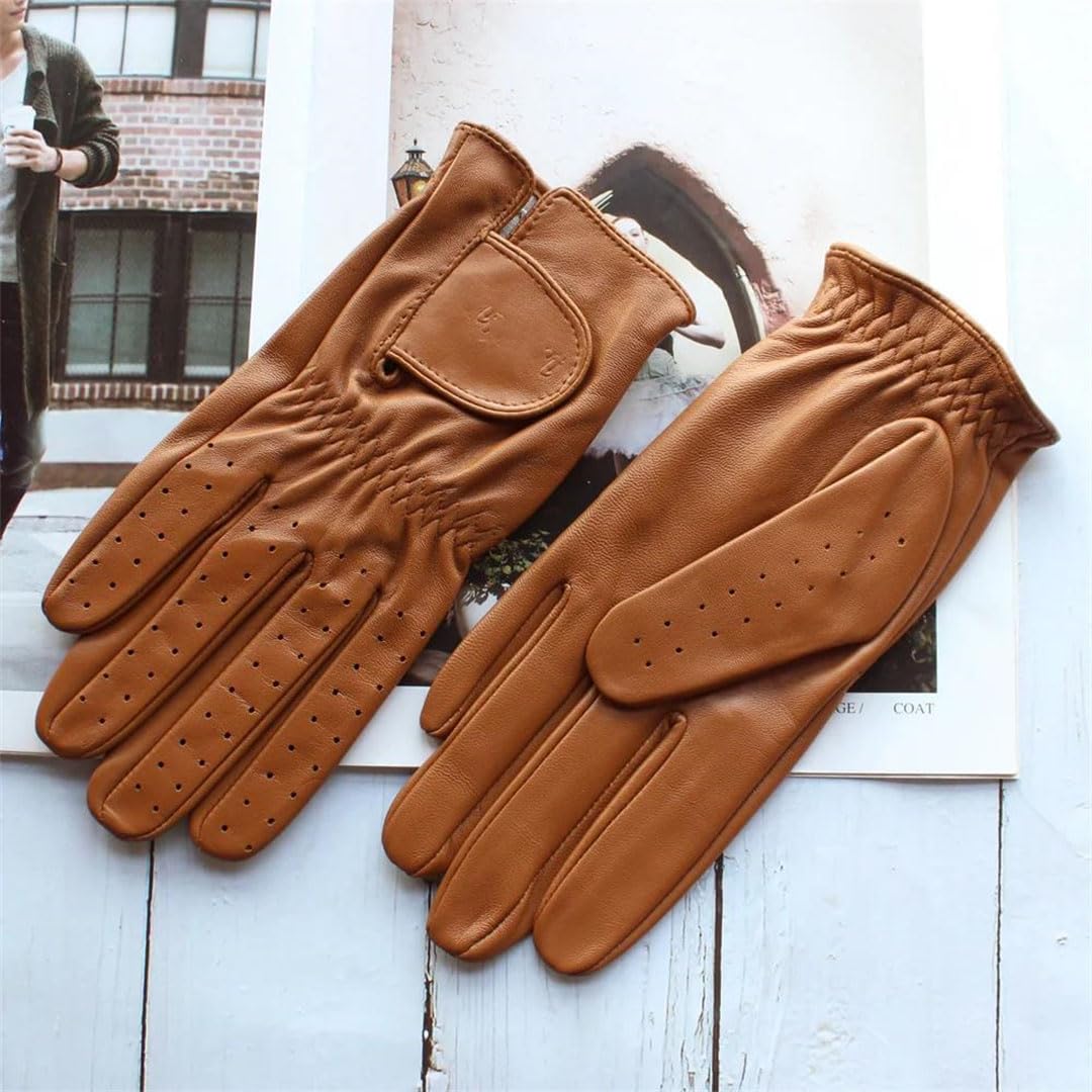 Gants de printemps pour homme et femme - Écran tactile - En cuir - Pour le sport, le golf, la conduite