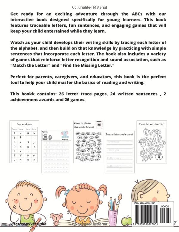 Miniatura 2 de Trace letters - handwritting workbook alphabet preschool and kindergarten practice book