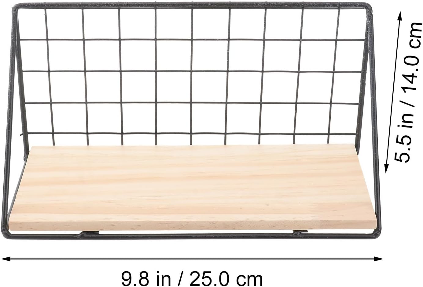 Metal Wall Shelf Organizer Compact Wall Storage Rack Decor for Bathroom and Living Room Floating Shelf