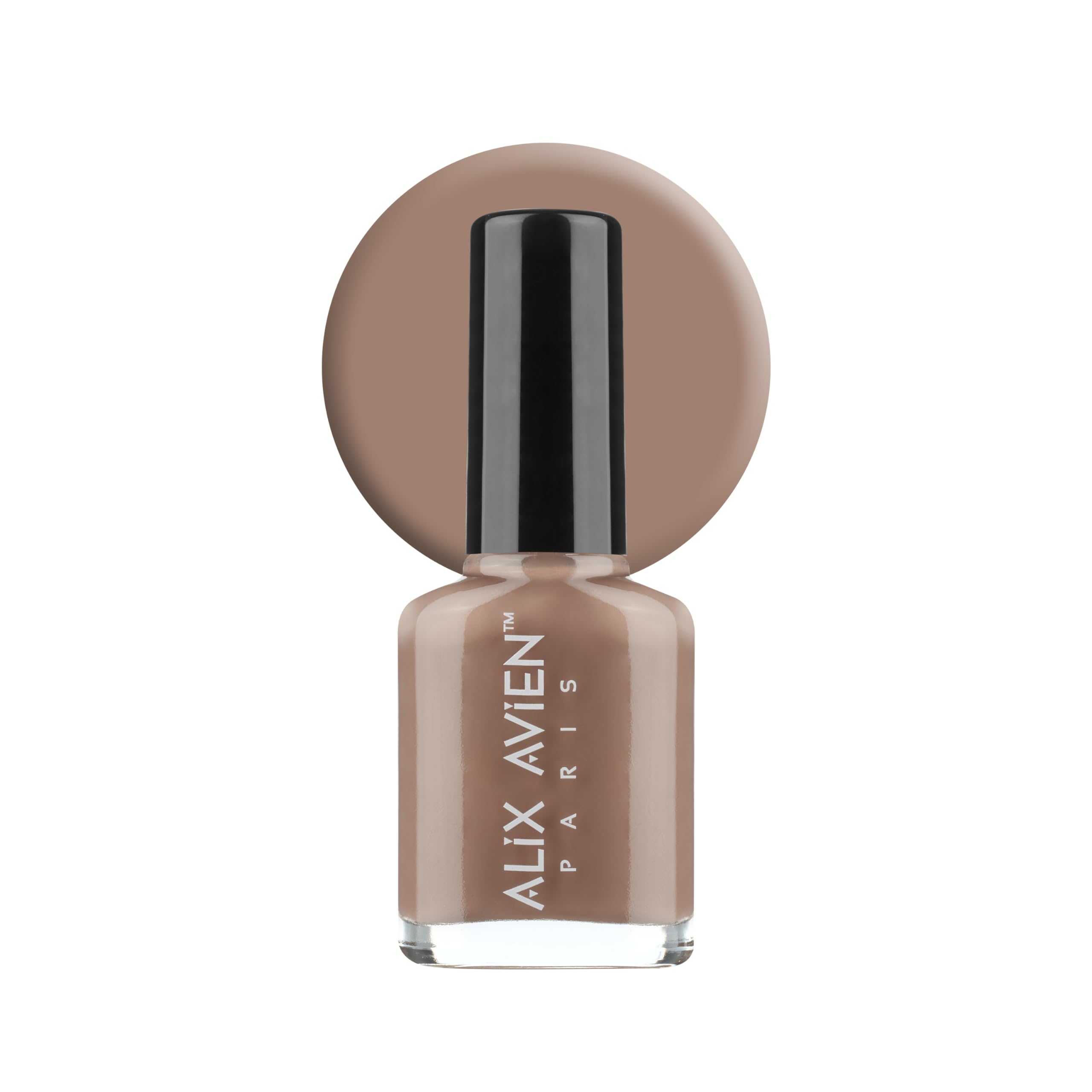 ALIX AVIEN Nude Kahve Oje 90 - Yüksek Pigmentli Uzun Süreli Kalıcılık Hızlı Kuruma - Nail Lacquer 90