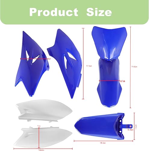 Miniatura 7 de Kit de carenado de cubierta lateral de guardabarros de plástico ABS para Yamaha TTR 50 TTR50 2006-2021
