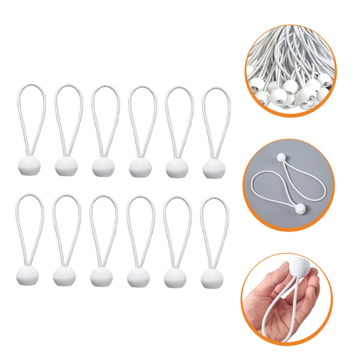 Sosoport Corda Elastica Resistente Confezione Da 50 Per Legare Teloni Di Baldacchino