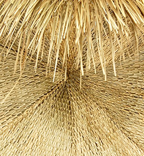 Forever Bamboo Natural Mexican Palm Thatch Umbrella Cover Palapa Thatch Roofing Tiki Hut Umbrella Skirt 12' D - Thumbnail 3