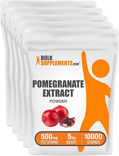 BulkSupplements. com Extracto de granada en polvo - Suplemento de granada para apoyo inmunológico - Suplemento antioxidante, fuente de polifenoles -