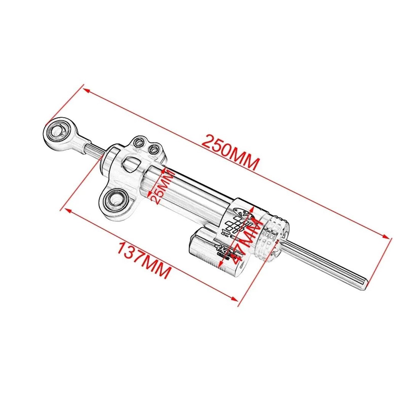 Kit Di Montaggio Per Ammortizzatore Sterzo Stabilizzato Per YAM&AHA MT07 MT-07 FZ-07 2013-2019 2014 2015 2016(D)