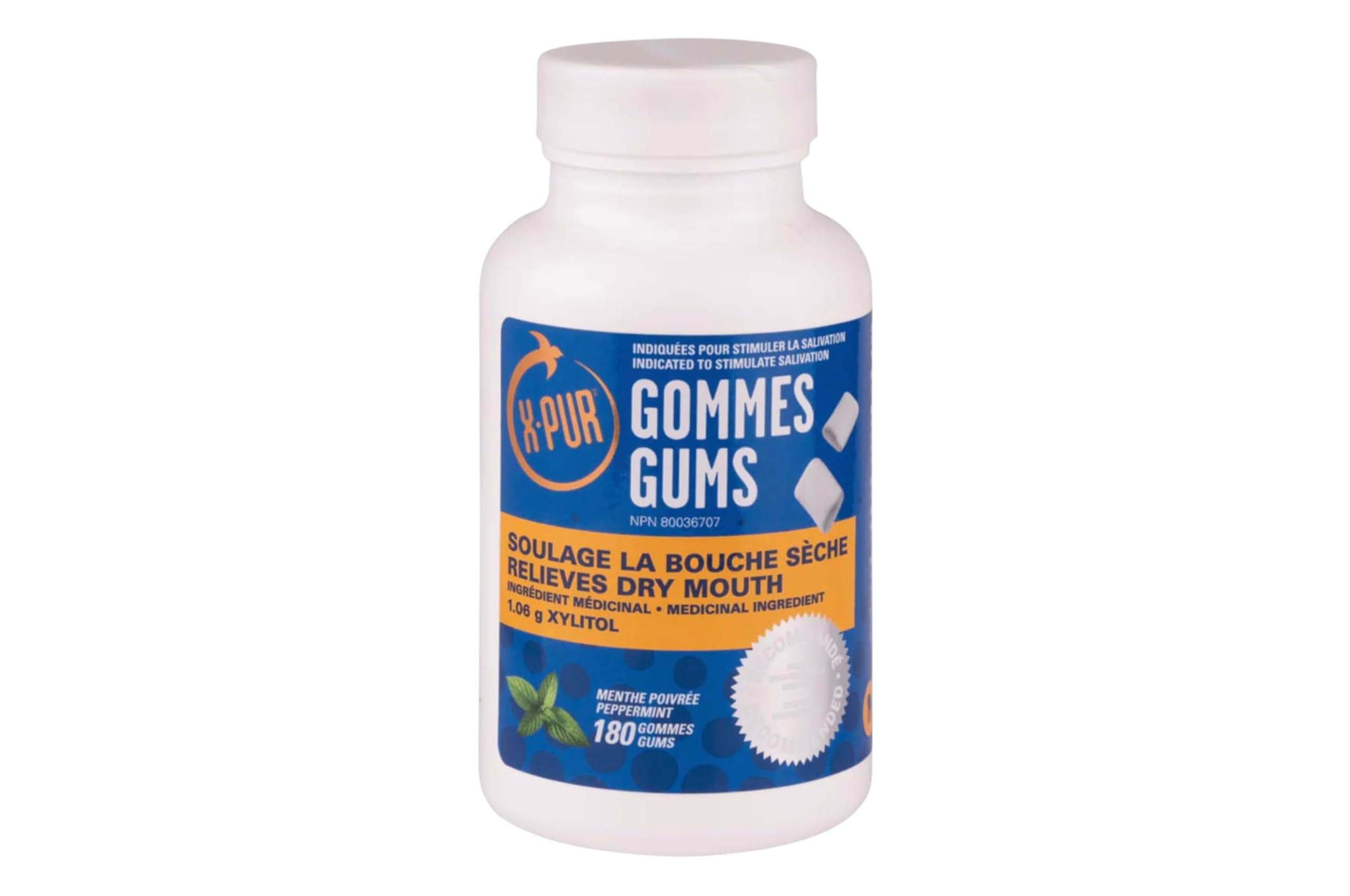 X-PUR Xylitol Gum for Dry Mouth and Bad Breath
