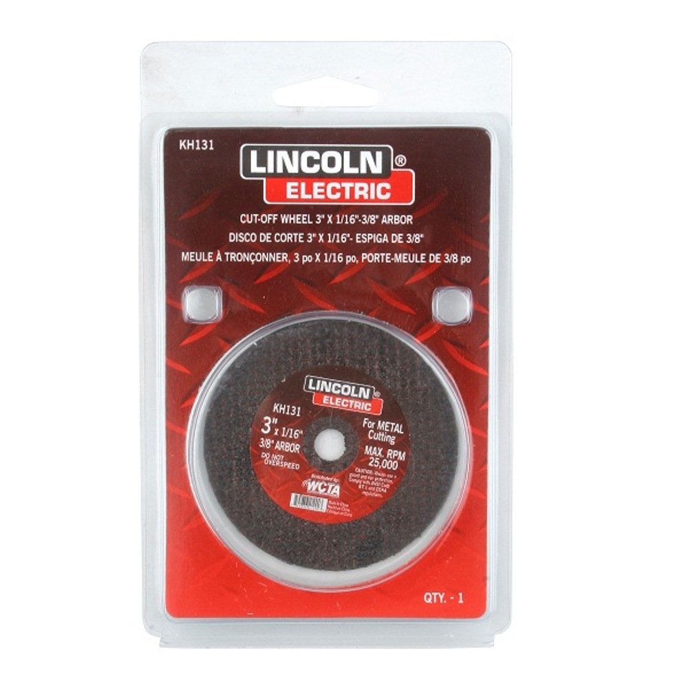 Lincoln Electric KH131 Abrasive CutOff Wheel, 25000 RPM, 3" Diameter x