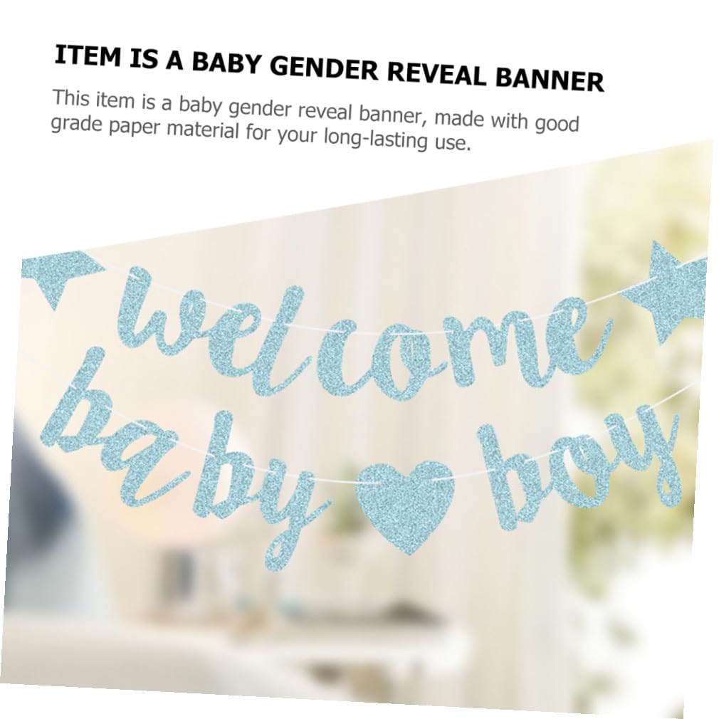 FOMIYES 4 Pz Baby Banner Decorativo Per Baby Shower Della Della Per Bambini Striscione Glitter Per Bambini Striscioni Per Baby Shower Veloce Bambino
