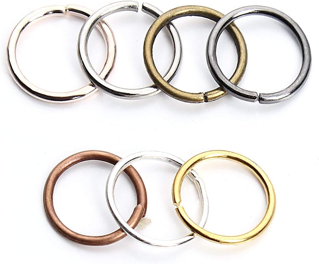 Bulk Hard Snap 12mm Open Jump Rings with Free Jump Ring Open Tool Value Box Set - Pack of 350