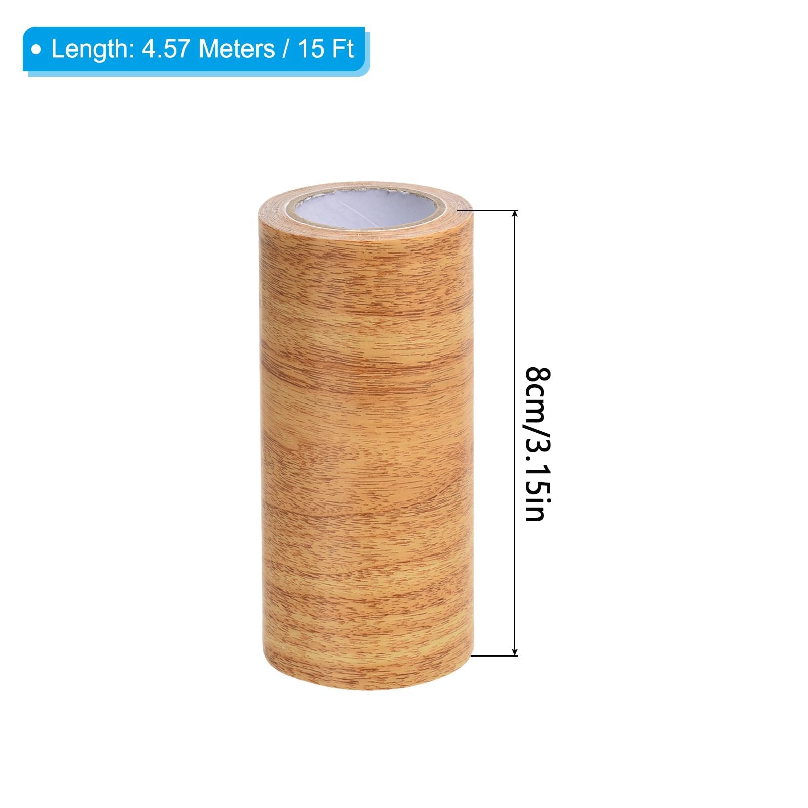 2 Stuks 5yard Houtnerf Reparatie Tape, Realistische Zelfklevende Houtnerf Reparatie Patch Geschikt Voor Meubels Decoratie
