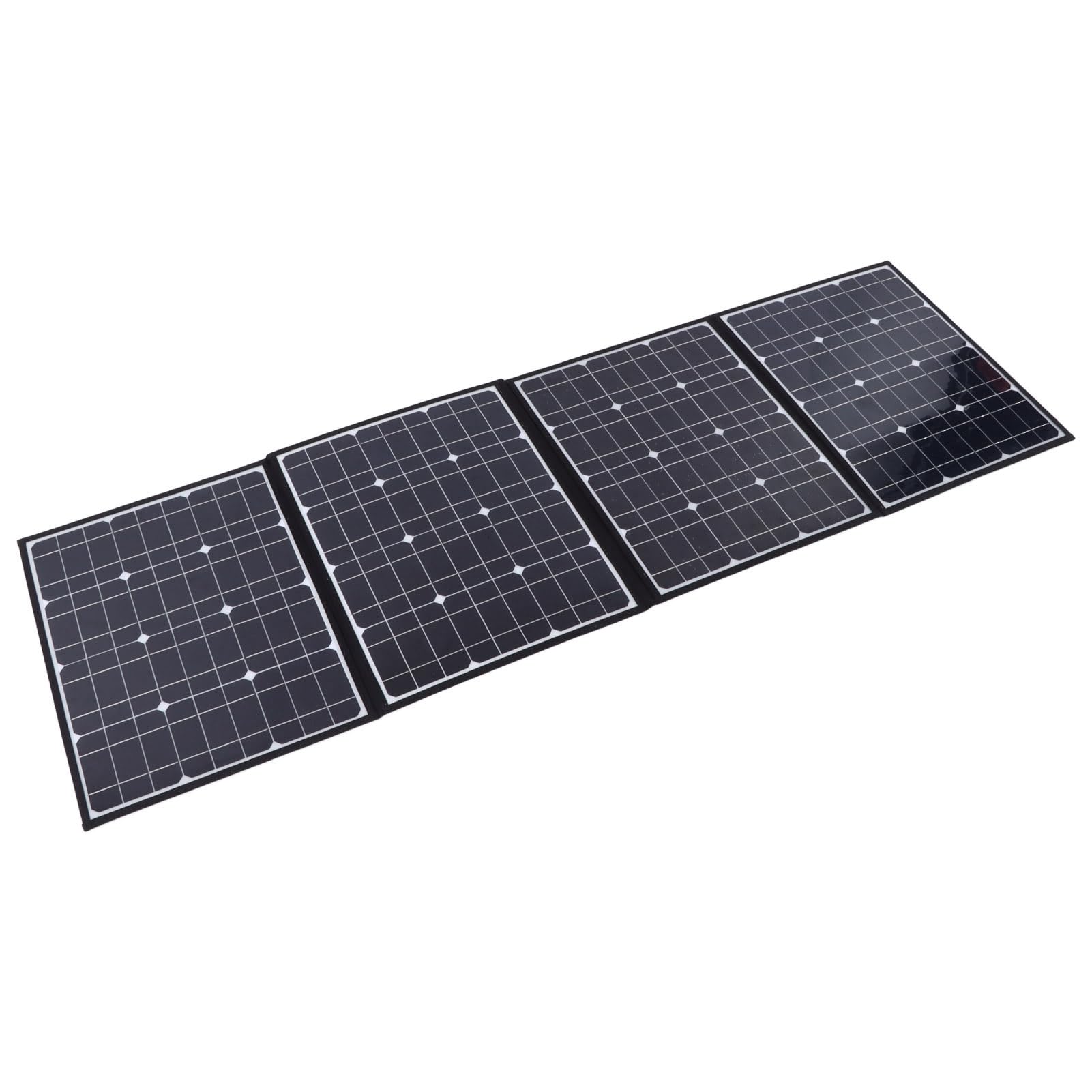 BRRNOO Przenośne Panele Słoneczne, Panel Słoneczny do Składania W Elektrowni Panel Słoneczny z Wszechstronnymi Opcjami łączności, W Tym Dwoma Portami USB i Złączem DC Składany 150 W