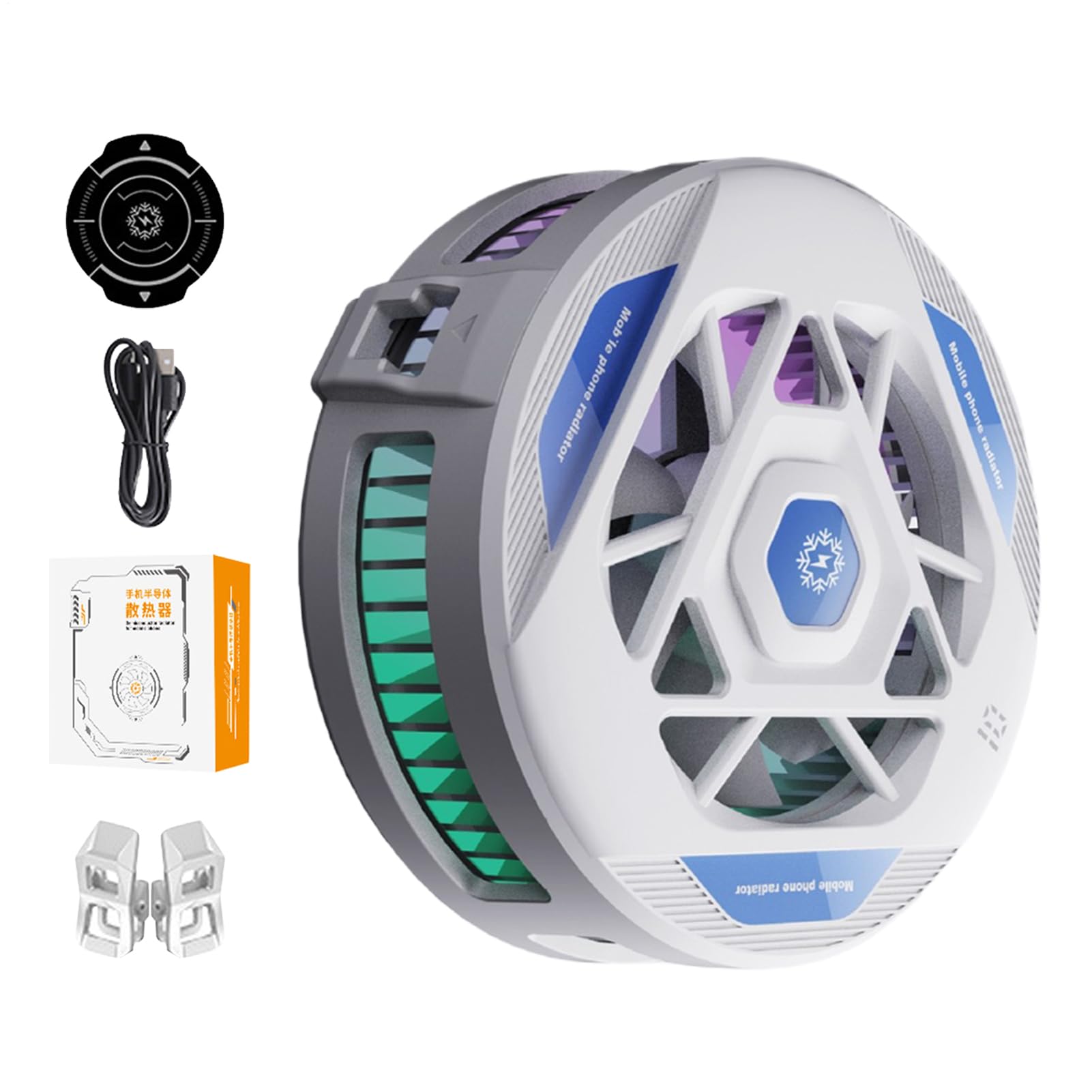Refroidisseur de téléphone portable ventilateur aimanté dissipateur USB jeux