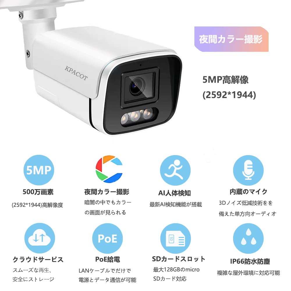 期間限定お値 プロフェッショナルai監視カメラ4kcctvカメラシステム8