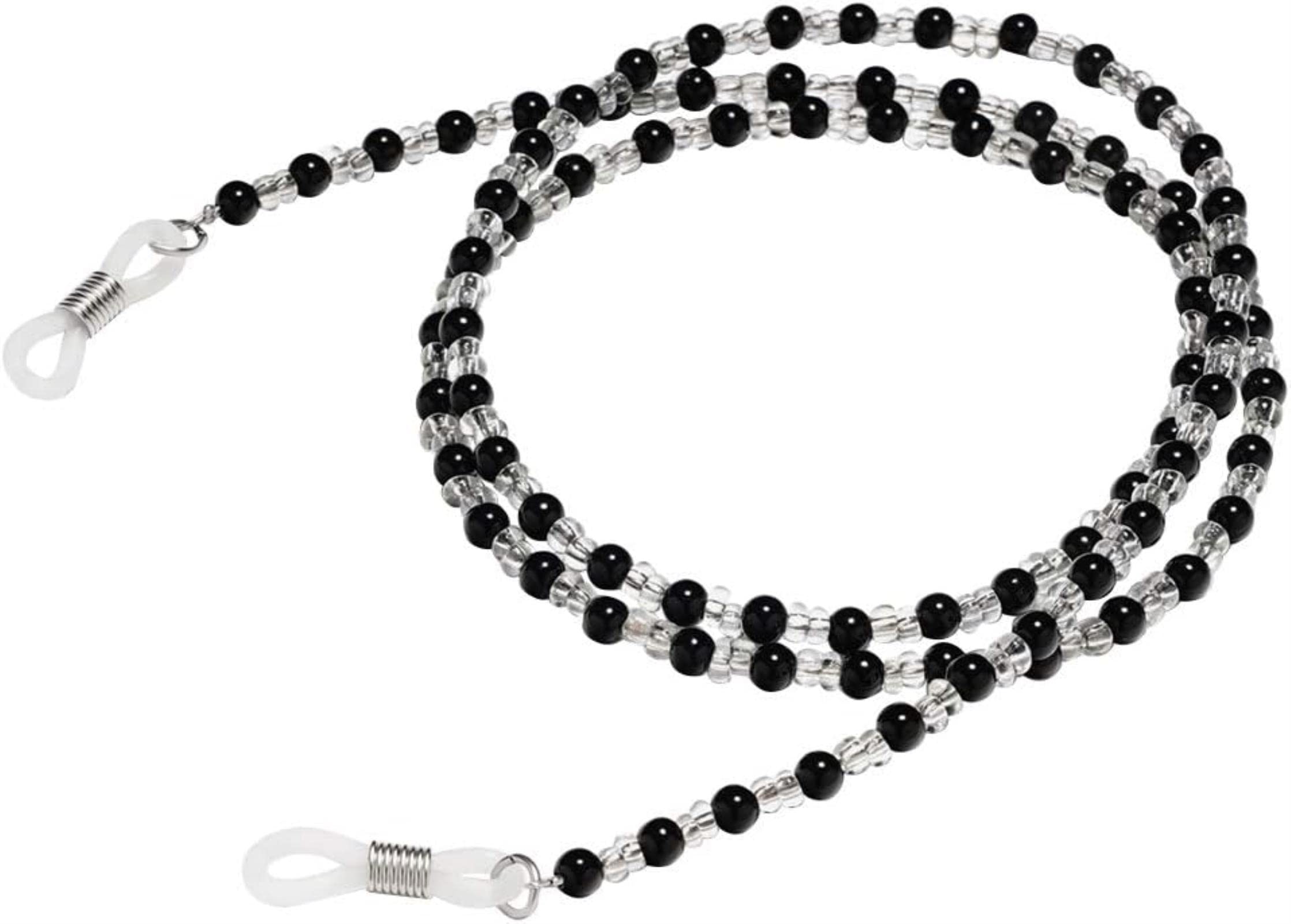 Chaînette de Maintien pour Lunettes de Lecture, Lunettes de Soleil, Cordon pour Lunettes, Support de dragonne décoratif Noir