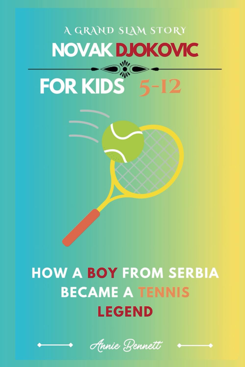 A GRAND SLAM STORY: NOVAK DJOKOVIC: How a Boy from Serbia Became a Tennis Legend (Sports Legends for Kids)