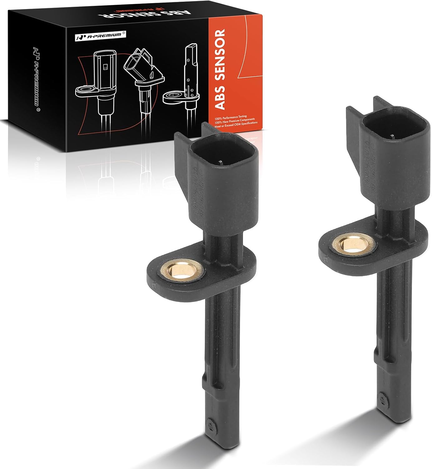 A-Premium 2PC Set Rear ABS Wheel Speed Sensors Compatible with Volvo - XC60 2018-2023, XC90 2016-2023, S60 2019-2023, XC40 Recharge, S90, V60, V60 Cross Country, V90, V90 Cross Country