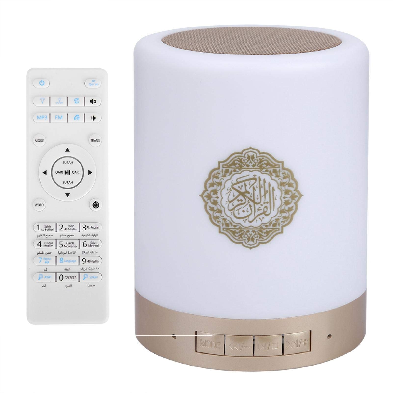 Haut-parleur sans fil multifonction portatif du Coran, lampe tactile 8GMP3, pour l'éclairage du Coran