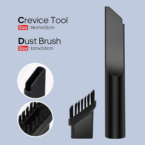 Miniatura 5 de Portable Mini Car Vacuum Cleaner, High Power Cordless(400g) Handheld Rechargeable Vacuum Cleaner for Desk V06 Negro