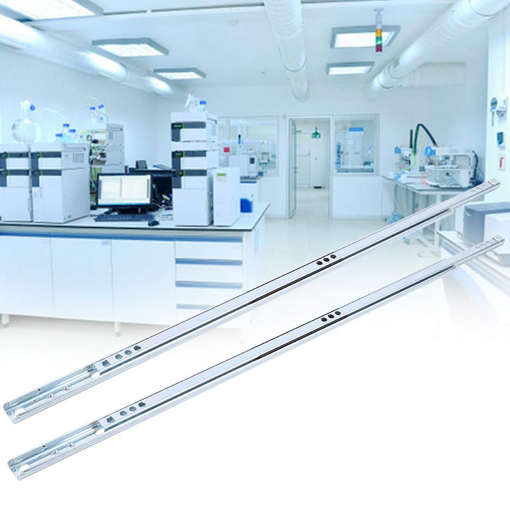 Steel Ball Slide Rail,2Pcs 450X17mm Drawer Slide, Hardware Accessory for Cabinet Closets Steel Tracks, 2Pcs 450X17mm Drawer Slide, Steel Ball Slide Rail,Drawer Slide Drawer Rail Drawer Guide dra