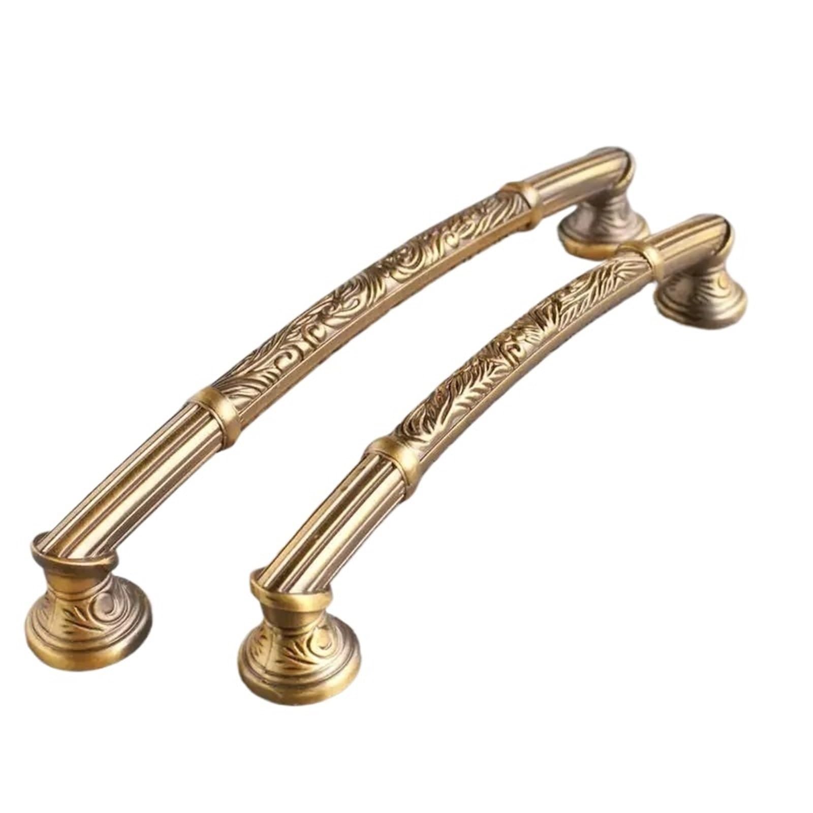 KDHCVKZ 1pcs Roman Vintage European Style Retro Furniture Handle and Knob Antique Bronze Cabinet Drawer Wardrobe Door Handle(96 Hole spacing)