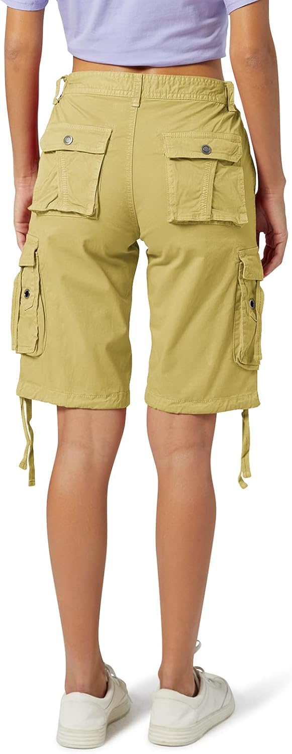 OCHENTA Women's Cargo Shorts with Multi Pockets Casual Bermuda Hiking Shorts - Image 2