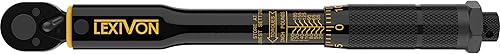 Miniatura 5 de LEXIVON Llave dinamométrica de libra de pulgada con accionamiento de 1/4 pulgadas 20~200 in-lb/2.26~22.6 Nm (LX-181)