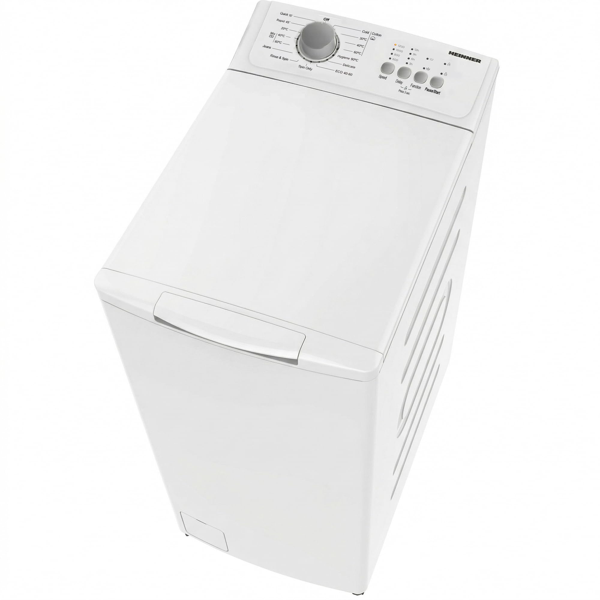 HWM-TL7012C++ 7 kg Toplader-Waschmaschine, 1000 U/min, 15 Programme, Energieklasse C, kompaktes Design mit Soft-Close-Deckel, 5 Jahre Garantie (7 KG)