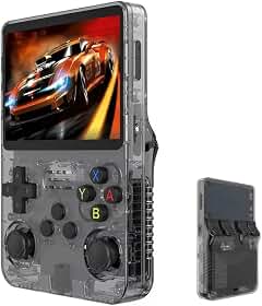 SMACTUDO, Vídeo Game console Portátil Retrô R36S Tela 3.5pol 64GB