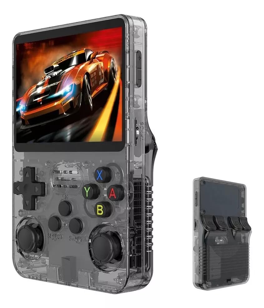 SMACTUDO, Vídeo Game console Portátil Retrô R36S Tela 3.5pol 64GB