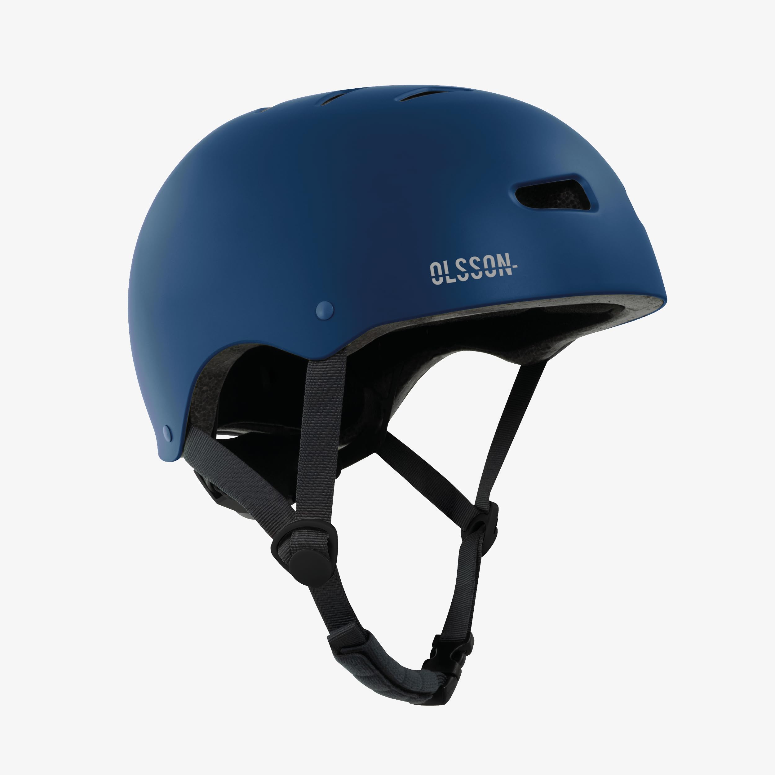 OLSSON - Casque Urban Rider - Tailles S à L (54-58 cm) - Réglable - Homologué - Résistant aux Chocs 360° - Doublure Amovible - Ventilation - pour trottinettes, Rollers, vélos et Skate (Bleu, S)