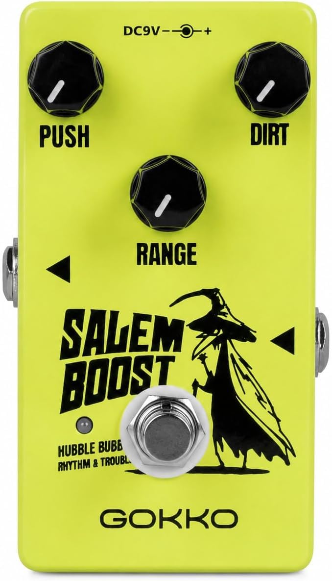 Amazon | GOKKO Salem Boost GK-60 ギターエフェクトペダル – エレキ