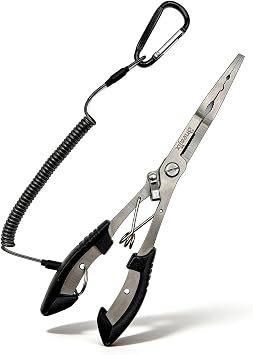 Professional 8.4 Fishing Plier with Safety Lock and Anti Loss Rope
