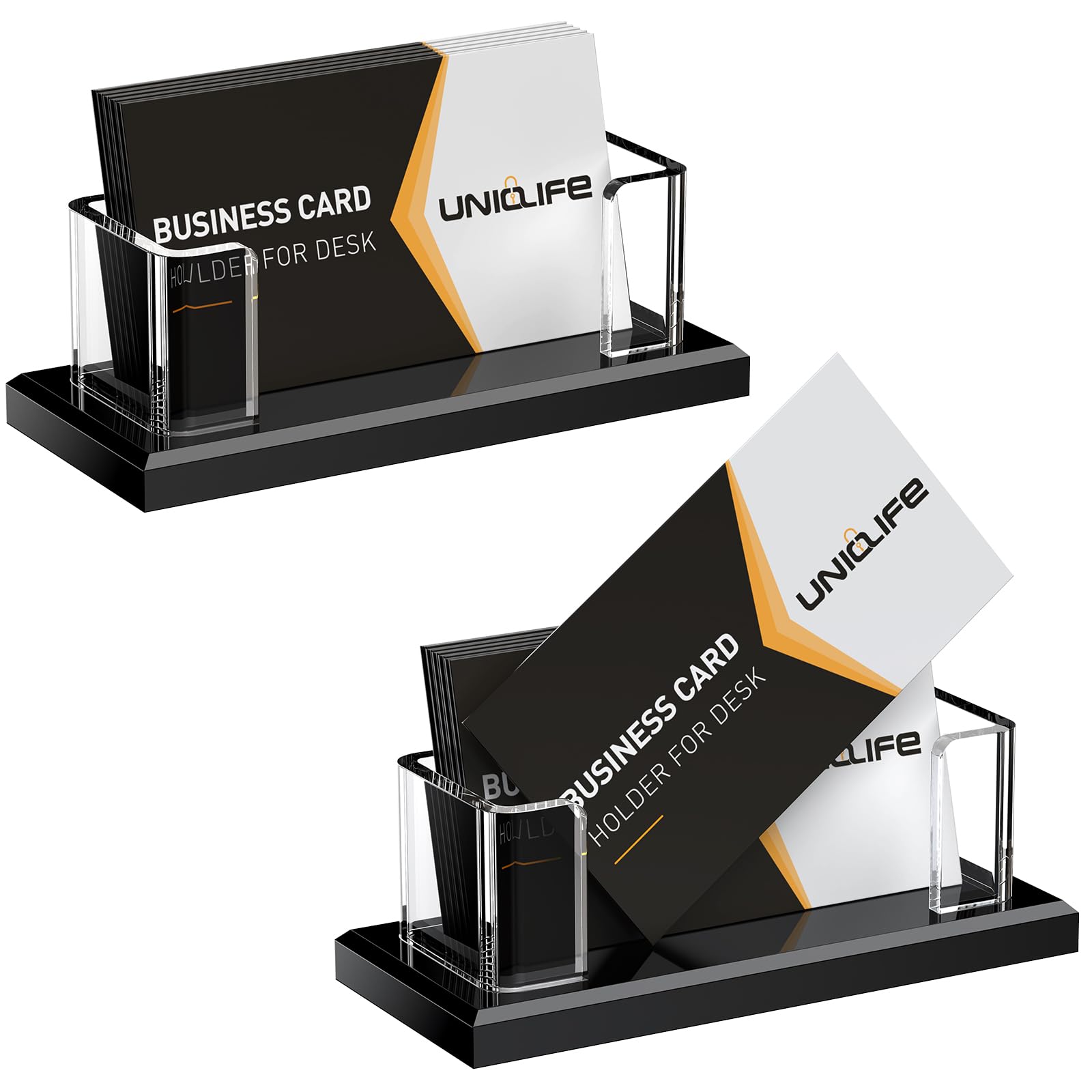 Acrylic Business Card Holder - 60 Card Capacity -8