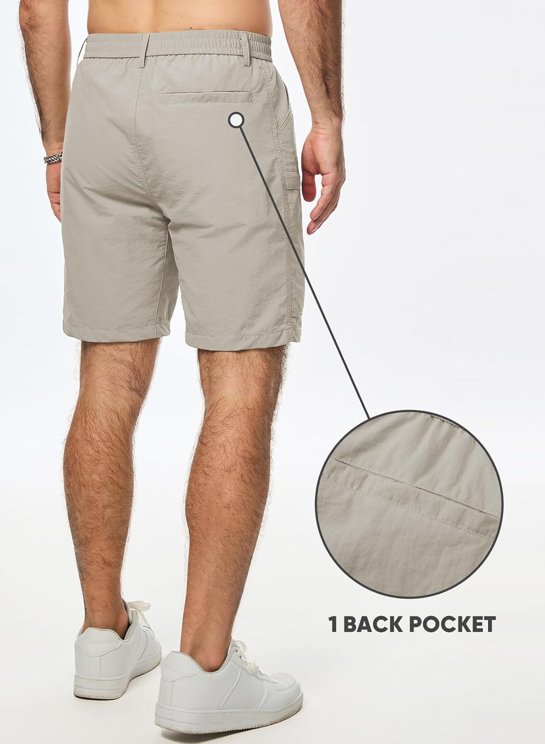 JMIERR Mens Hiking Cargo Shorts Casual Stretch Water Resistant Quick-Dry Lightweight Shorts Mens Golf Shorts with 5 Pockets - Image 2