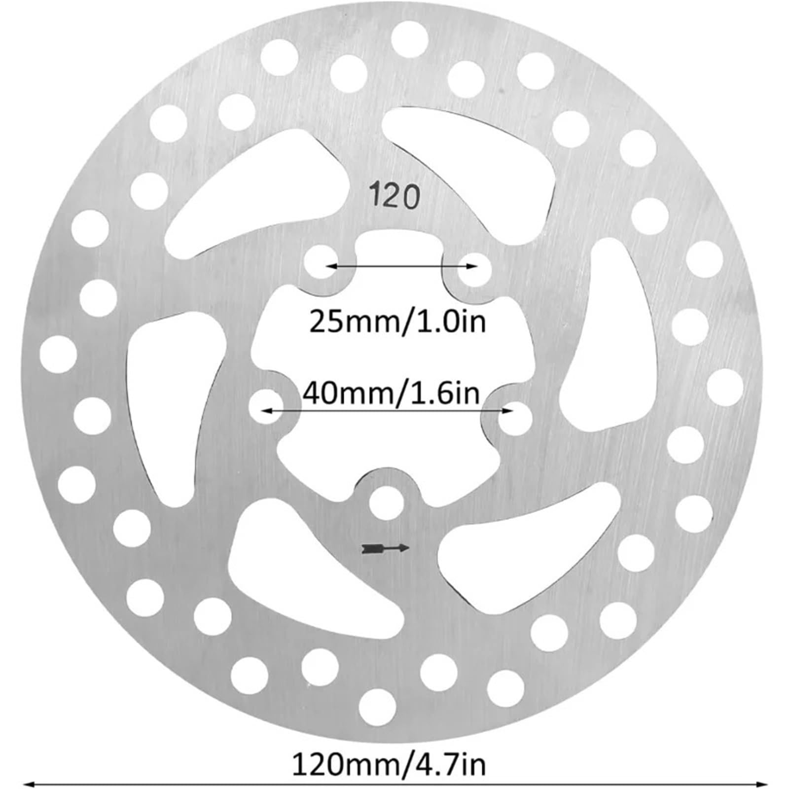 Disque de Frein de 120 mm for Trottinette électrique Xiao-mi M365 1S Pro pro2, Disque de Roue arrière amélioré, pièce for Trottinette M365 Pro